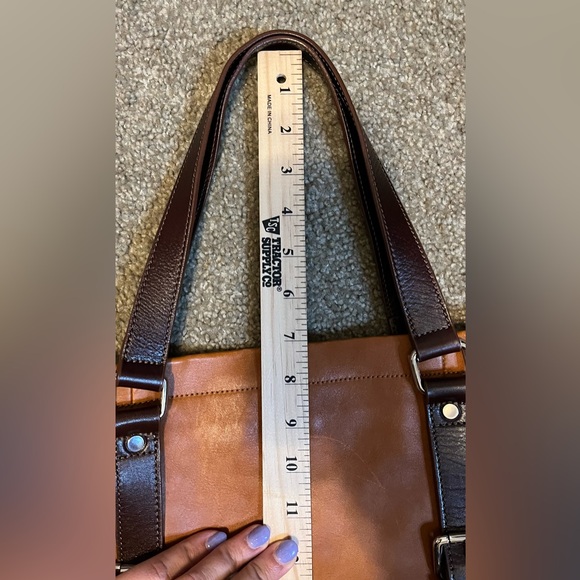 Neiman Marcus Tan Buckle Faux Leather Tote Bag - Picture 11 of 11